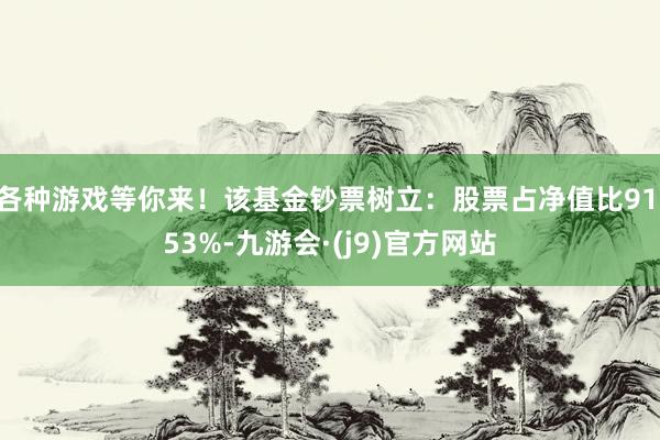 各种游戏等你来！该基金钞票树立：股票占净值比91.53%-九游会·(j9)官方网站