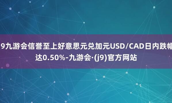 j9九游会信誉至上好意思元兑加元USD/CAD日内跌幅达0.50%-九游会·(j9)官方网站